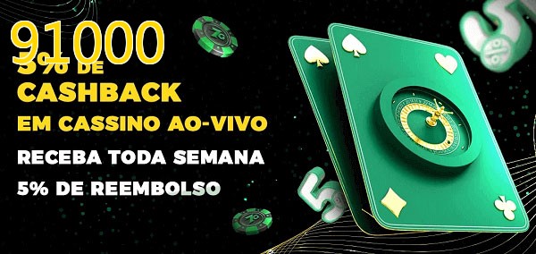 Promoções do cassino ao Vivo 91000